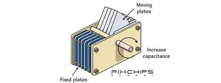 What Is a Variable Capacitor? Types, Uses and Working Principle