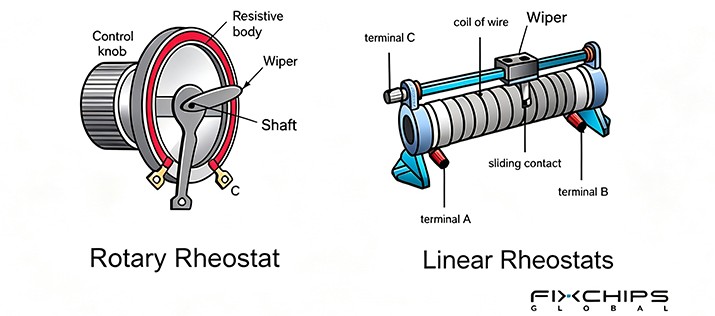 Rheostats Explained - Types, Uses, and Working Principle