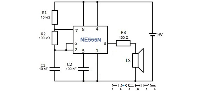 NE555N Timer - Structure, Pinout, Modes and Uses